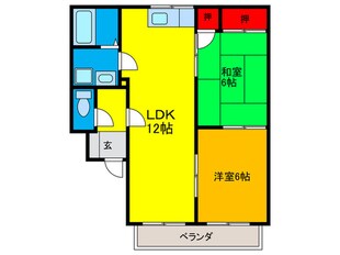 向陽苑の物件間取画像